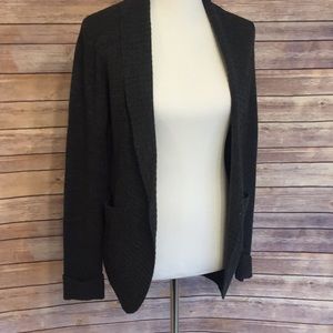 Grey cardigan sweater